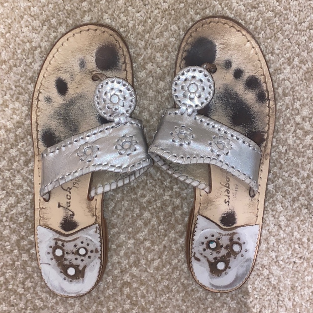 Silver Jack Rogers Sandals. Worn but in good condition, such a nice sandal